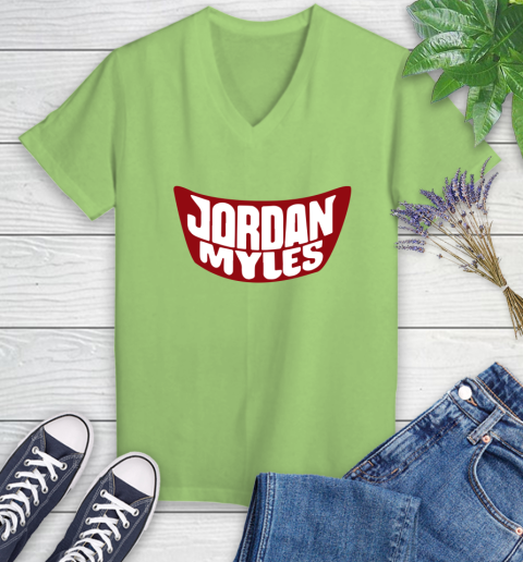 Wwe Jordan Myles racially insensitive Women's V-Neck T-Shirt 11