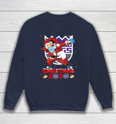 Sacramento Kings Funny Santa Claus Dabbing Christmas 2020 NBA Sweatshirt 2