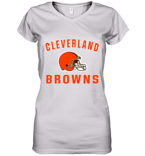 Cleveland Browns NFL Line by Fanatics Branded Brown Victory Women's V-Neck T-Shirt