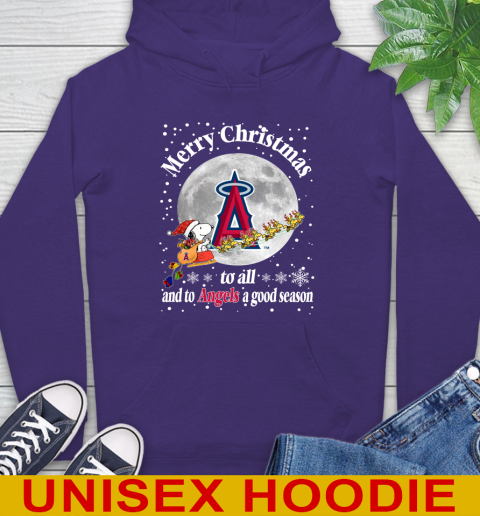 Los Angeles Angels Merry Christmas To All And To Angels A Good Season MLB Baseball Sports Hoodie 5