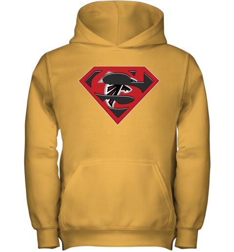 Youth Red Atlanta Falcons Logo Pullover Hoodie