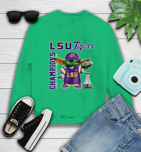 Baby Yoda LSU Tigers Champion Shirt 31