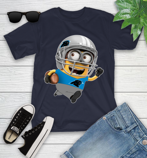 NFL Carolina Panthers Minions Disney Football Sports Youth T-Shirt 3