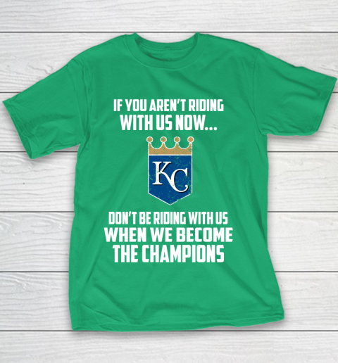 MLB Kansas City Royals Baseball We Become The Champions Youth T-Shirt 3