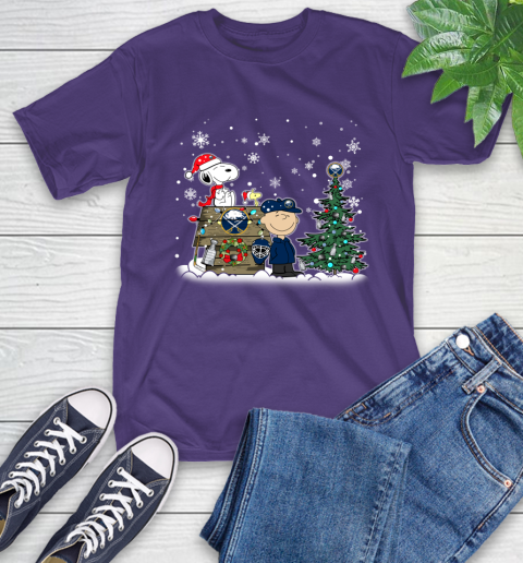 NHL Buffalo Sabres Snoopy Charlie Brown Woodstock Christmas Stanley Cup Hockey T-Shirt 5