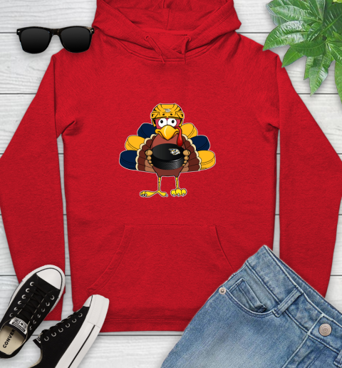Nashville Predators Turkey Thanksgiving Day Youth Hoodie 11