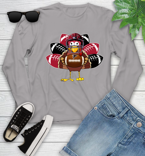 Atlanta Falcons Turkey Thanksgiving Day Youth Long Sleeve 5