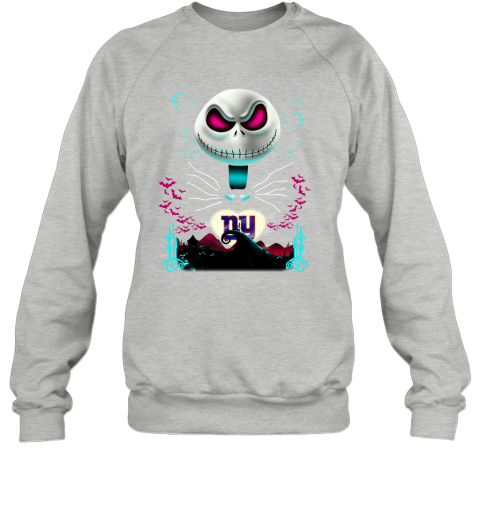 NFL New York Giants Jack Skellington Sally The Nightmare Before Christmas Football Q7upOu9rpmT sweatshirt 35 95 151514 front sport grey