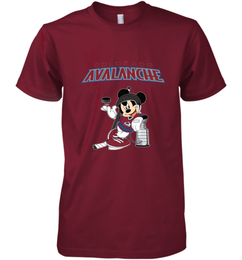 Mickey Colorado Avalanche With The Stanley Cup Hockey NHL Premium Men's T-Shirt