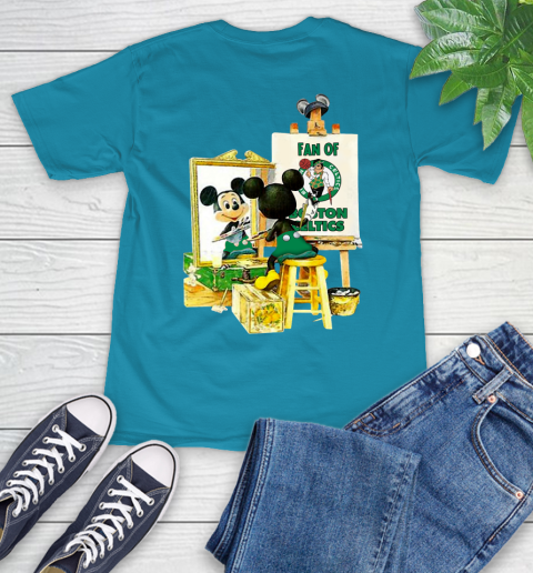 NBA Basketball Boston Celtics Mickey Drawing Shirt 10