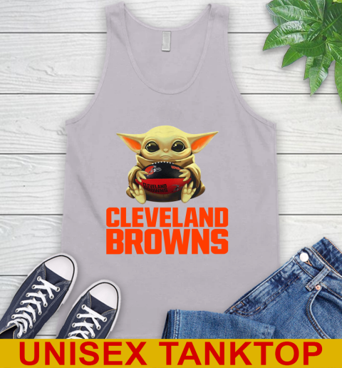 NFL Football Cleveland Browns Baby Yoda Star Wars Shirt Tank Top 4