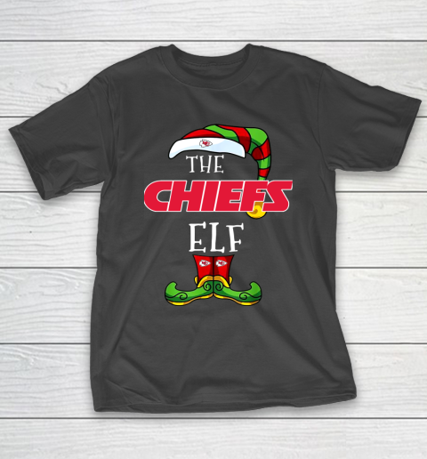 Kansas City Chiefs Christmas ELF Funny NFL T-Shirt