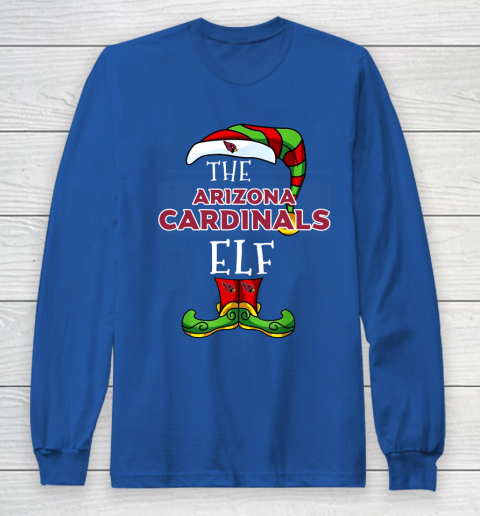 Arizona Cardinals Christmas ELF Funny NFL Long Sleeve T-Shirt 6
