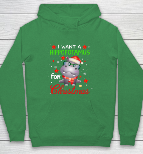 I Want A Hippopotamus For Christmas Funny Hippo Gifts Hoodie 5