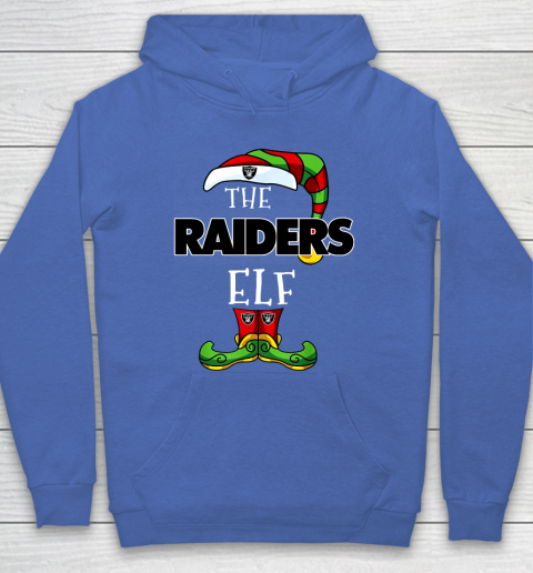 Oakland Raiders Christmas ELF Funny NFL Hoodie 6