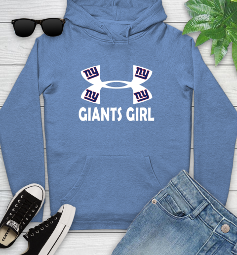 NFL New York Giants Girl Under Armour Football Sports Youth Hoodie 13