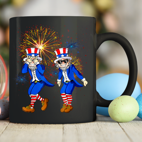 Uncle Sam Griddy Dance Funny 4th Of July Independence Day Ceramic Mug 11oz