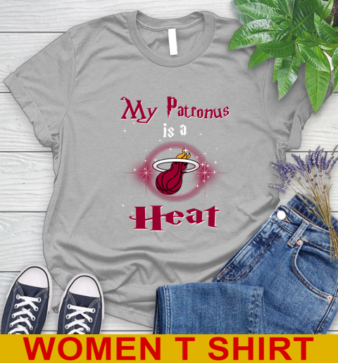NBA Basketball Harry Potter My Patronus Is A Miami Heat Women's T-Shirt 5