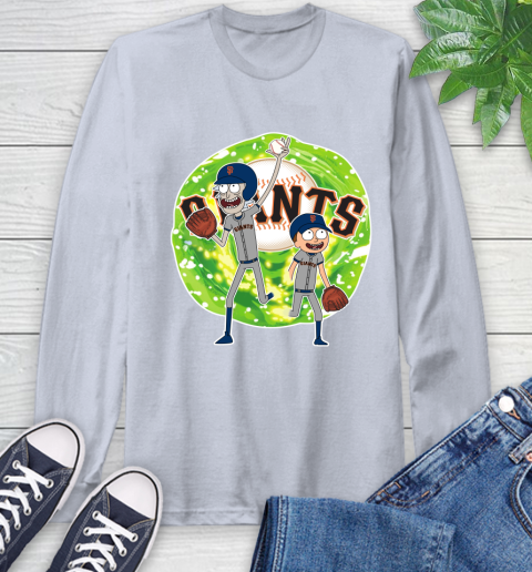 MLB San Francisco Giants Rick And Morty Baseball Sports Long Sleeve T-Shirt 6