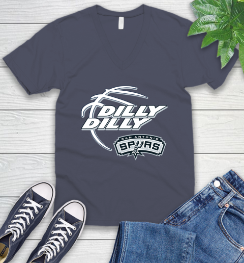 NBA San Antonio Spurs Dilly Dilly Basketball Sports V-Neck T-Shirt 9