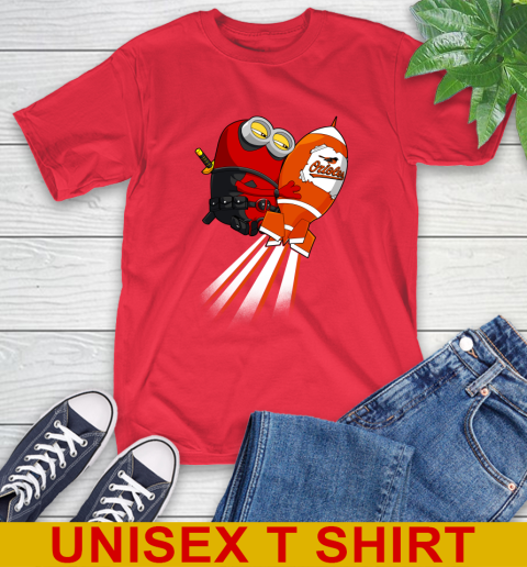 MLB Baseball Baltimore Orioles Deadpool Minion Marvel Shirt T-Shirt 12