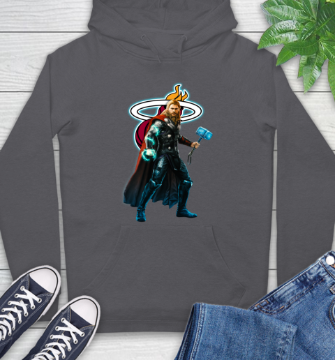 NBA Thor Avengers Endgame Basketball Miami Heat Hoodie 7