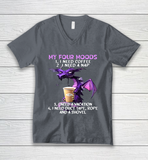 My Four Moods Glumy Dragon V-Neck T-Shirt 4