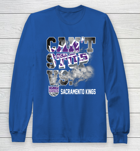 NBA Sacramento Kings Basketball Can't Stop Vs Long Sleeve T-Shirt 6