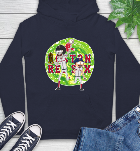 MLB Boston Red Sox Rick And Morty Commissioner's Trophy Baseball Sports Hoodie 4