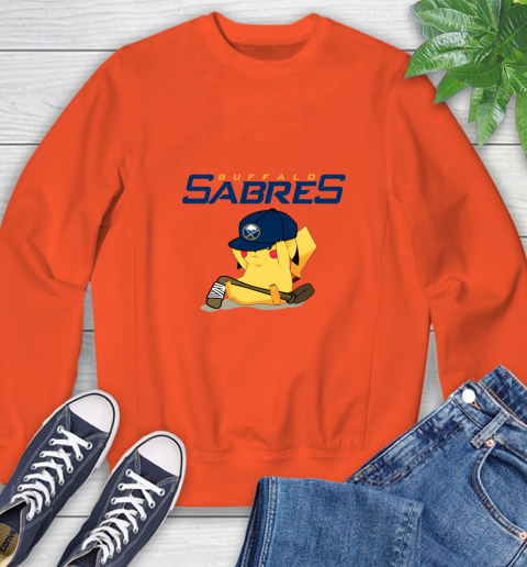 NHL Pikachu Hockey Sports Buffalo Sabres Sweatshirt 4