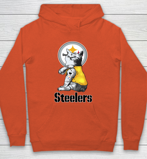 NFL Football My Cat Loves Pittsburgh Steelers Hoodie 3