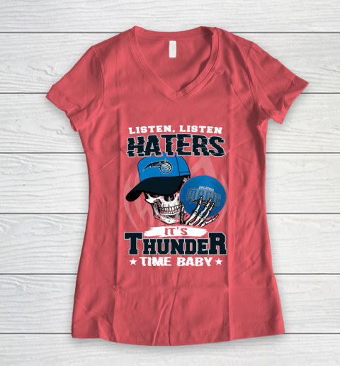 Listen Haters It is MAGIC Time Baby NBA Women's V-Neck T-Shirt 4