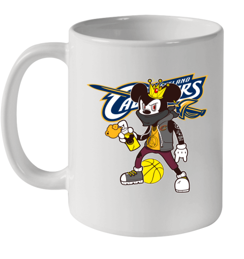 Cleveland Cavaliers NBA Basketball Mickey Peace Sign Sports Ceramic Mug 11oz