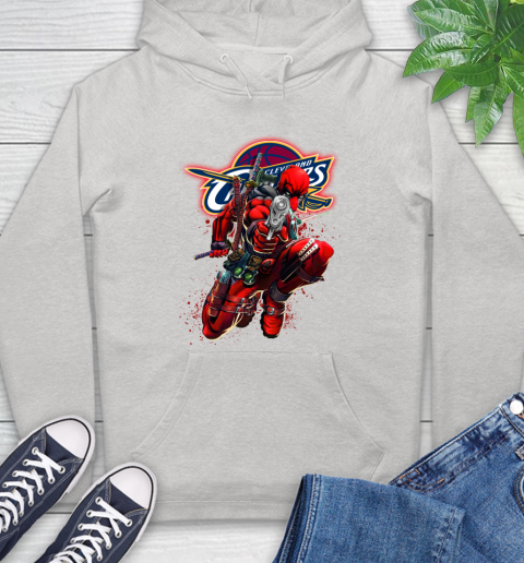 NBA Deadpool Marvel Comics Sports Basketball Cleveland Cavaliers Hoodie