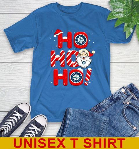 Seattle Mariners MLB Baseball Ho Ho Ho Santa Claus Merry Christmas Shirt T-Shirt 11
