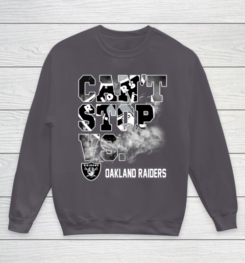 NFL Oakland Raiders Can't Stop Vs Youth Sweatshirt 5