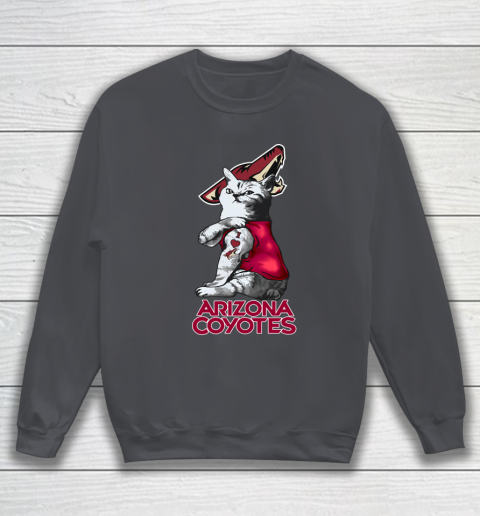 NHL My Cat Loves Arizona Coyotes Hockey Sweatshirt 4