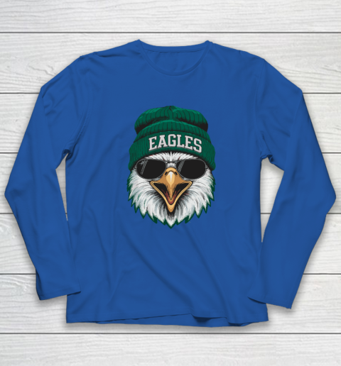 Cool Face Eagles With Sunglasses Vintage Funny Long Sleeve T-Shirt 5