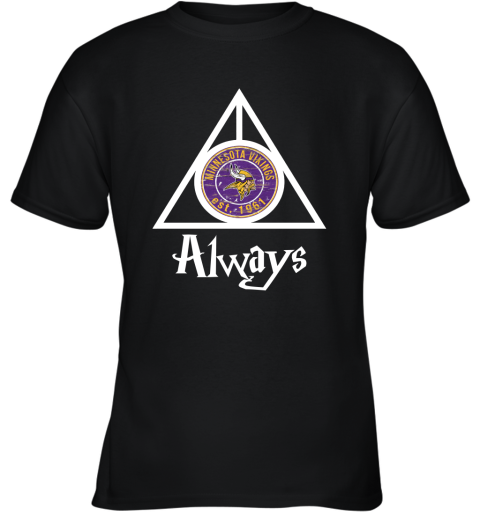 Always Love The Minnesota Vikings x Harry Potter Mashup Youth T-Shirt