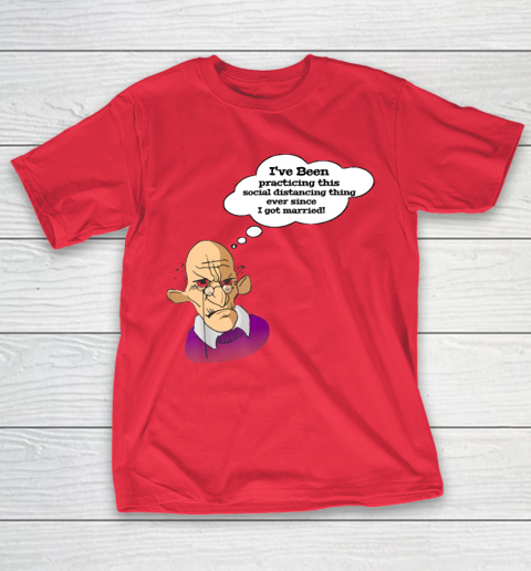 Grandpa Funny Gift Apparel  Funny Grumpy Grandpa Social Distancing Joke T-Shirt 19