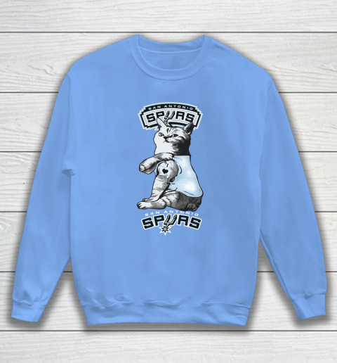 NBA Basketball My Cat Loves San Antonio Spurs Sweatshirt 8