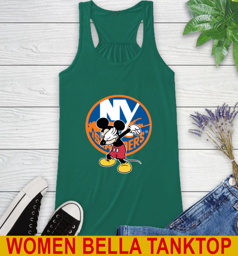 New York Islanders NHL Hockey Dabbing Mickey Disney Sports Racerback Tank 7