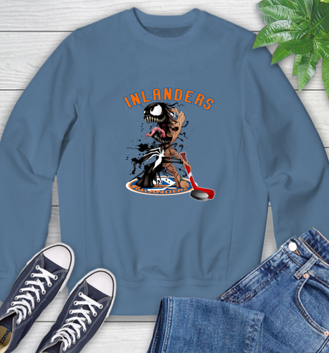 NHL New York Islanders Hockey Venom Groot Guardians Of The Galaxy Sweatshirt 7