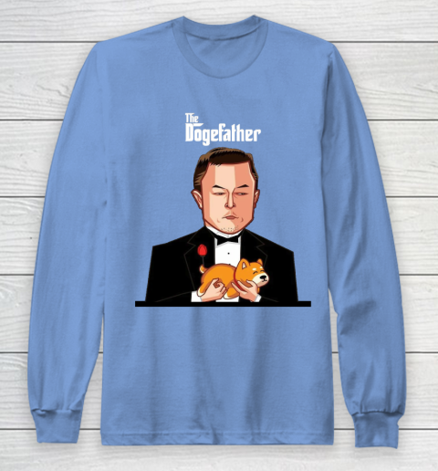 Dogecoin The DogeFather Funny Long Sleeve T-Shirt 8