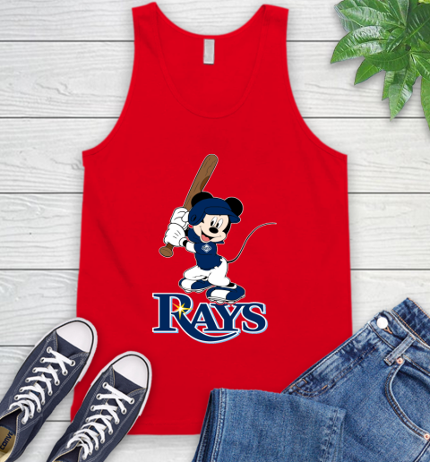 MLB Baseball Tampa Bay Rays Cheerful Mickey Mouse Shirt Tank Top 6