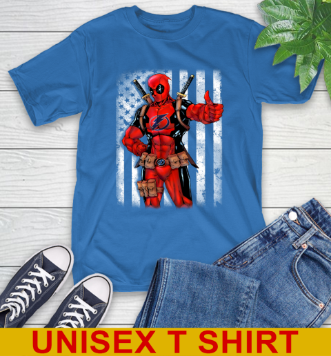 NHL Hockey Tampa Bay Lightning Deadpool American Flag Shirt T-Shirt 12 NHL Hockey Tampa Bay Lightning Deadpool American Flag Shirt T-Shirt - Image 12
