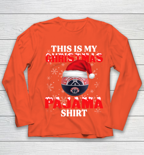 Washington Wizards This Is My Christmas Pajama Shirt NBA Youth Long Sleeve 3