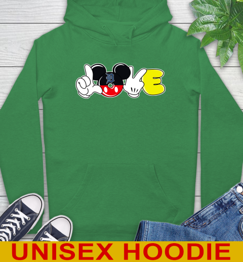 Detroit Tigers MLB Baseball Love Mickey Disney Sports Hoodie 8