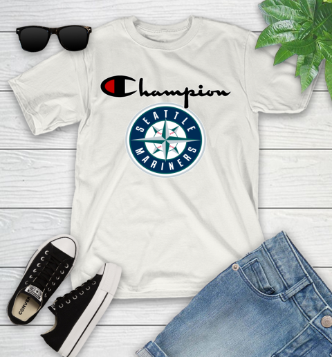 MLB Baseball Seattle Mariners Champion Shirt Youth T-Shirt