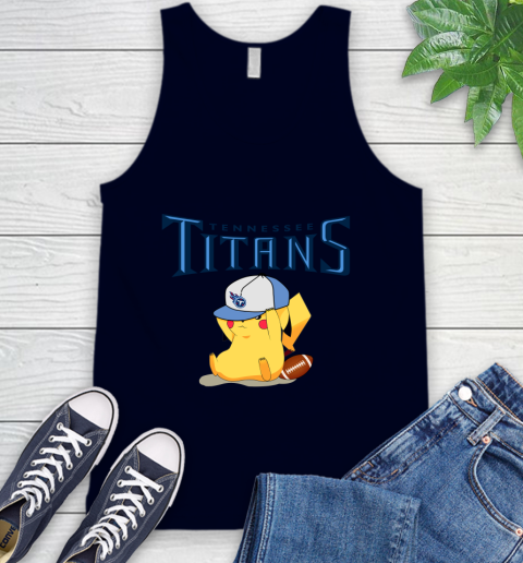 NFL Pikachu Football Tennessee Titans Tank Top 3